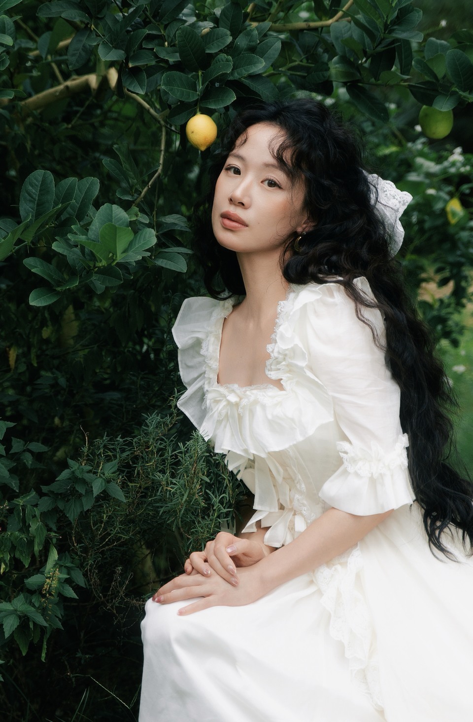 李梦晨曦薄雾如画梦境 公主裙勾勒自在绽放的姿态  第4张