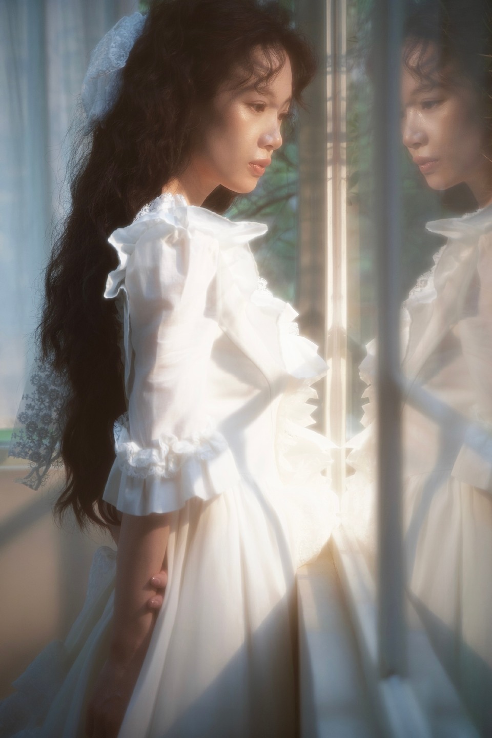 李梦晨曦薄雾如画梦境 公主裙勾勒自在绽放的姿态  第5张