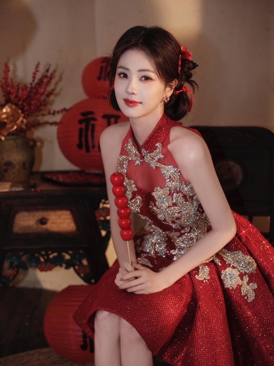 白鹿用金色书写灿烂的新章序曲 在波光粼粼的粉色梦境  第5张