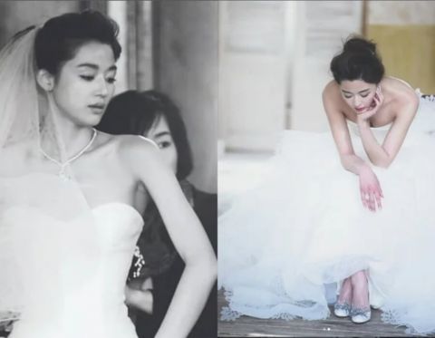 全智贤14年前未曝光的婚纱侧拍惊艳全网，网友直呼美得不可方物