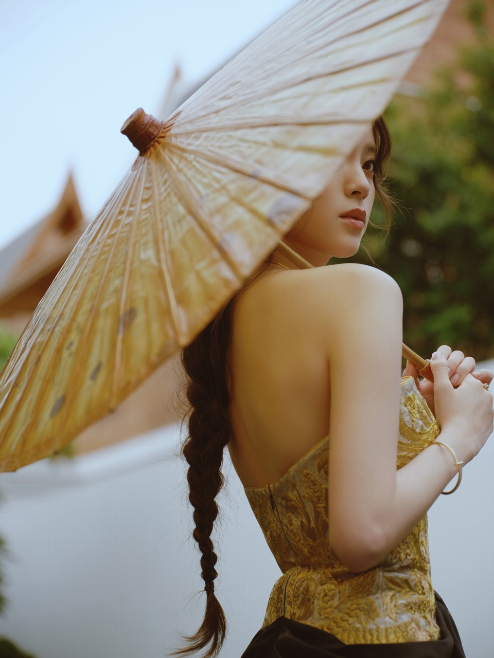 欧阳娜娜衣针绣经典 携一阵「中国风」出发  第4张