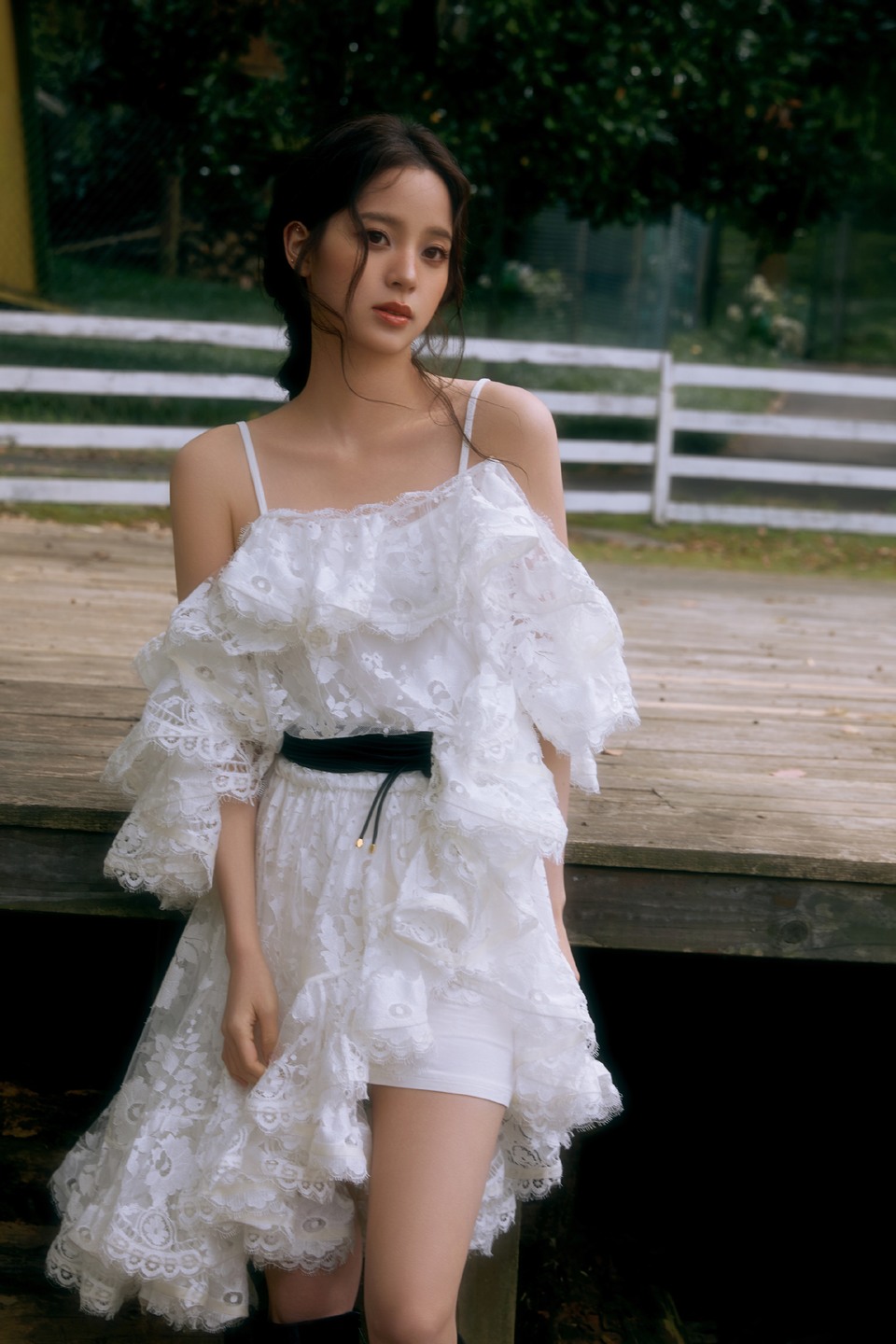 欧阳娜娜田野重染绿意 又是一年中最美好的时光