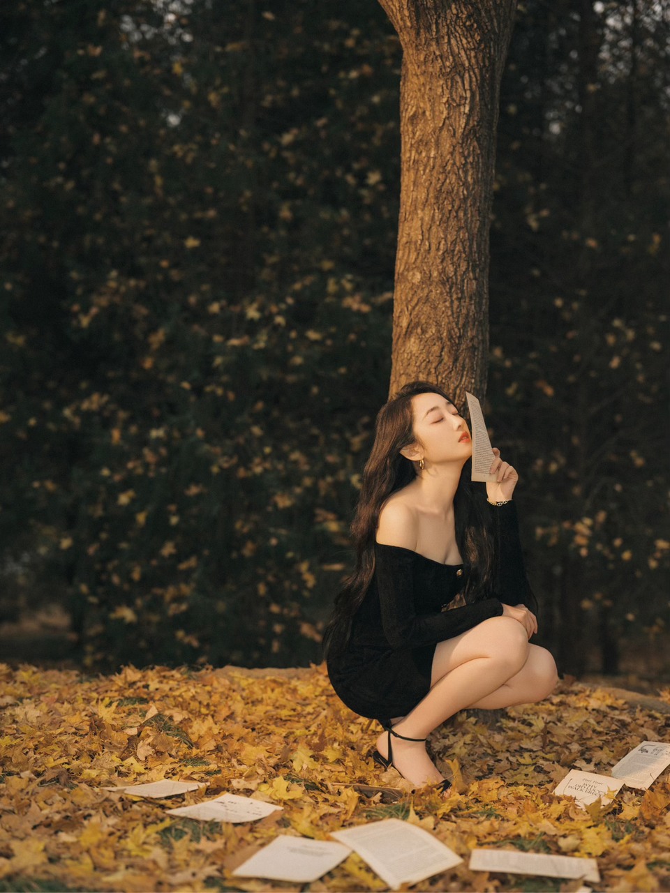 蒋梦婕在最后时机抓住秋天的尾巴 送上秋日明信片  第2张