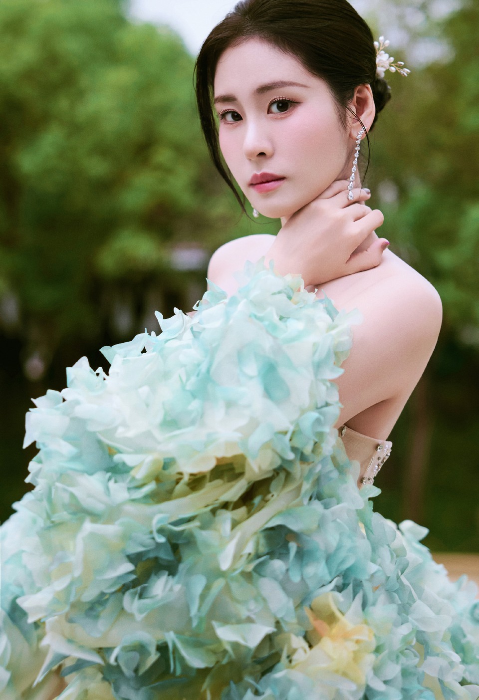 张碧晨金缕绕身薄纱轻舞 邂逅这一份绮丽浪漫  第6张
