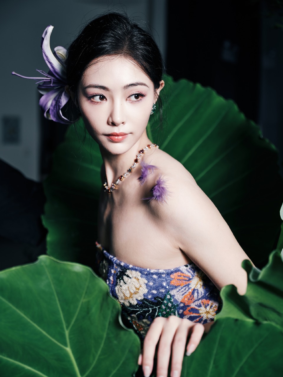 许佳琪鲜花簇拥如梦如幻 紫罗兰静静地绽放  第7张